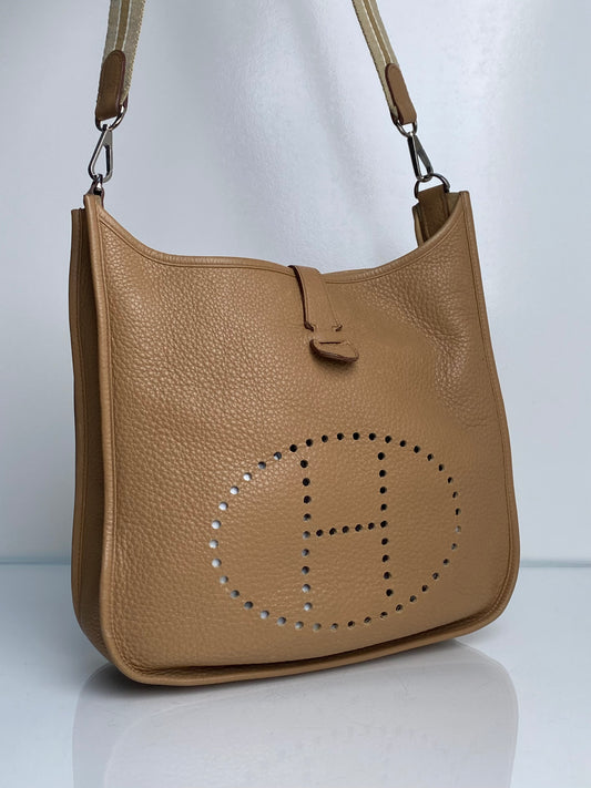 Hermes Evelyne GM Biscuit PHW