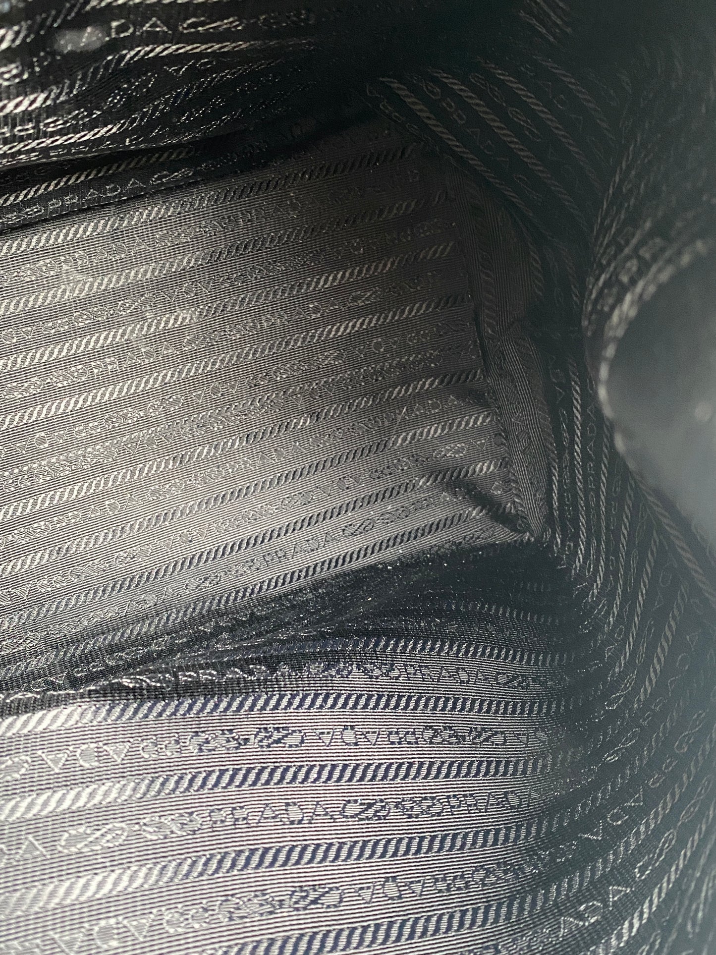 Prada Vitello Phenix Black Leather Hobo GHW