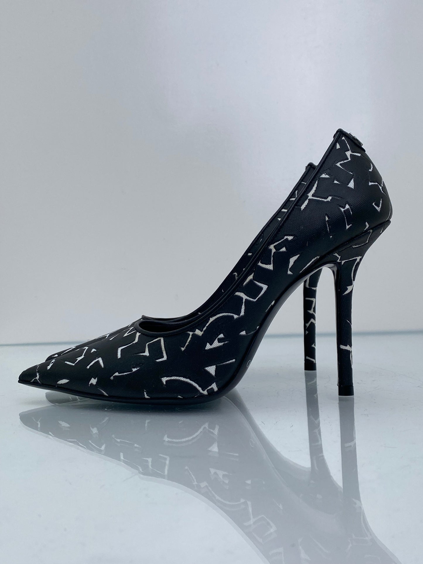 Jimmy Choo X Eric Hayes Black & White Heels, 39