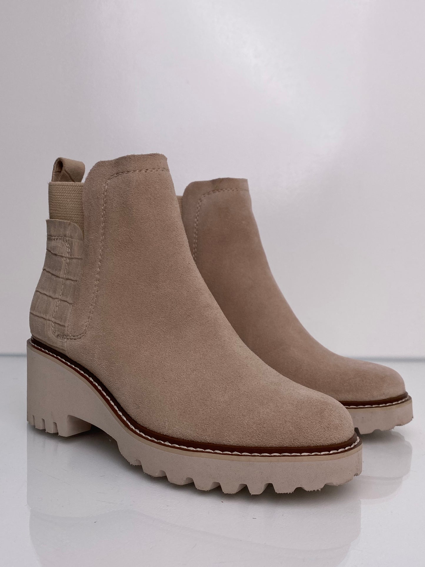 Dolce Vita Light Suede Boots, 8