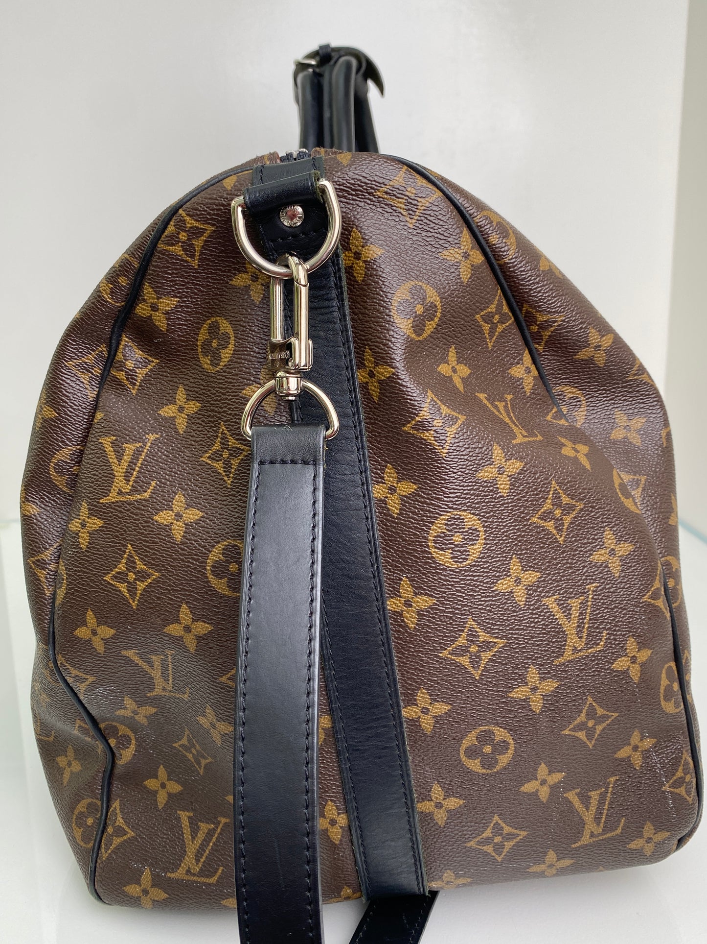Louis Vuitton Keepall Bandouliere  Monogram Macassar 55 SHW