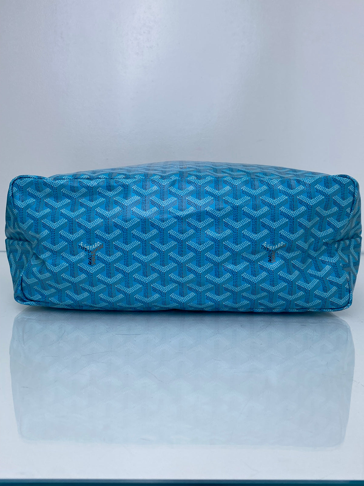 Goyard Turquoise / Pink Butterfly St. Louis PM Tote Bag