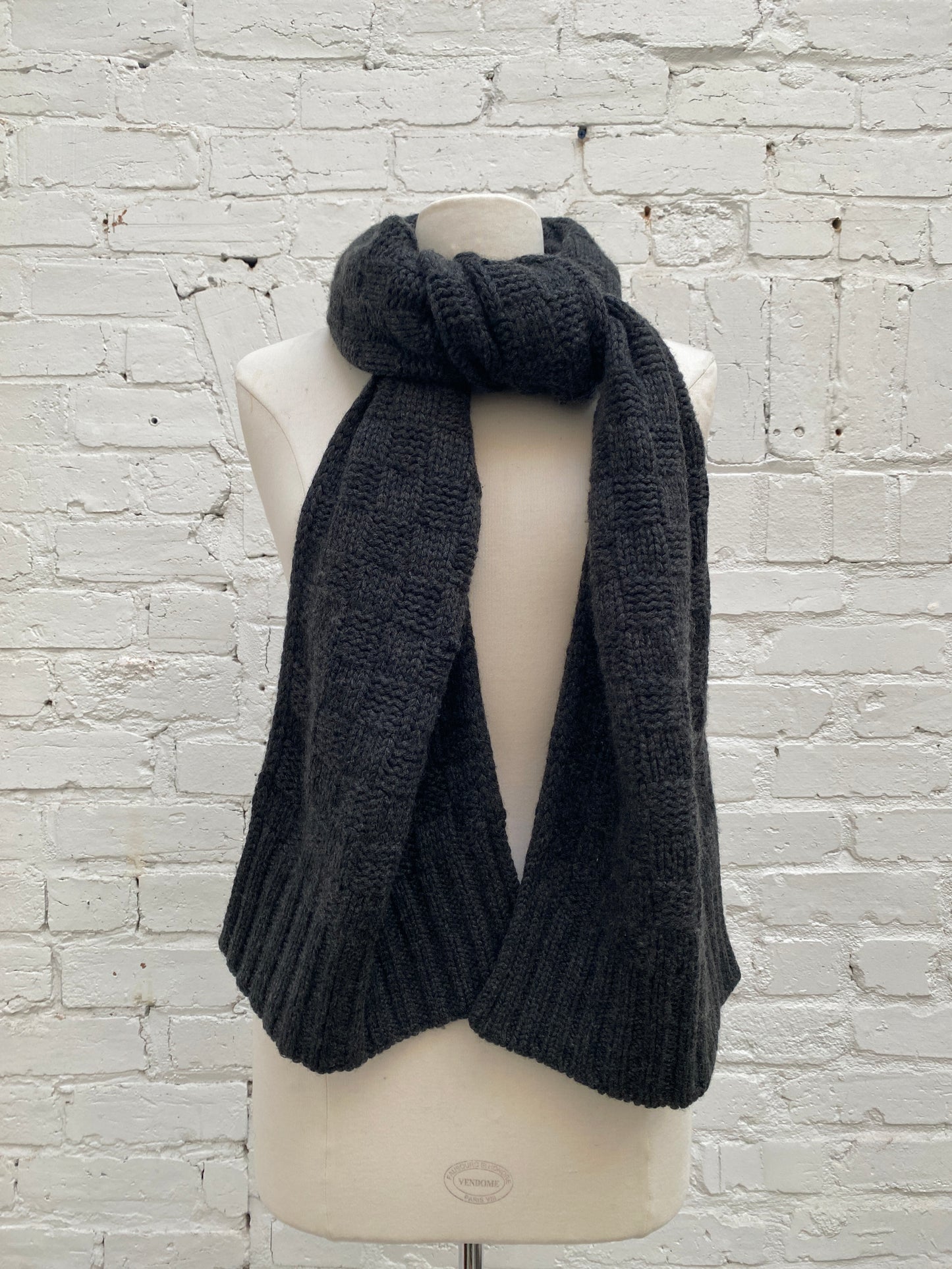 Louis Vuitton Grey Cashmere Scarf