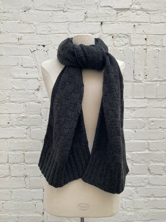 Louis Vuitton Grey Cashmere Scarf