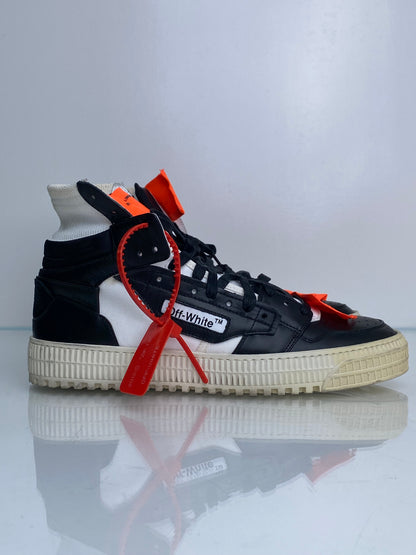 Off-White Men’s Black & White “Sample” Sneakers, 43