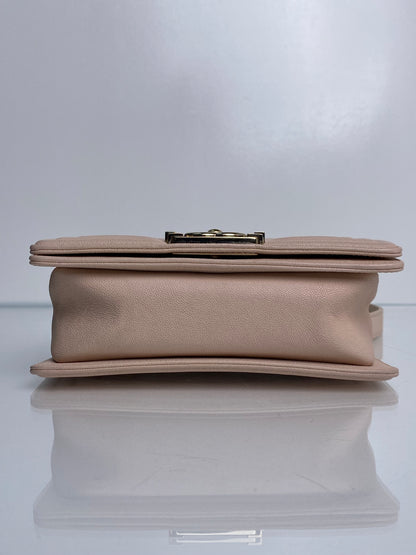 Chanel Small Boy Bag Light Pink Caviar Leather GHW