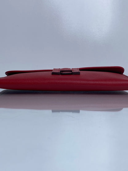 Hermes Jige 25 Rouge Casaque Epsom