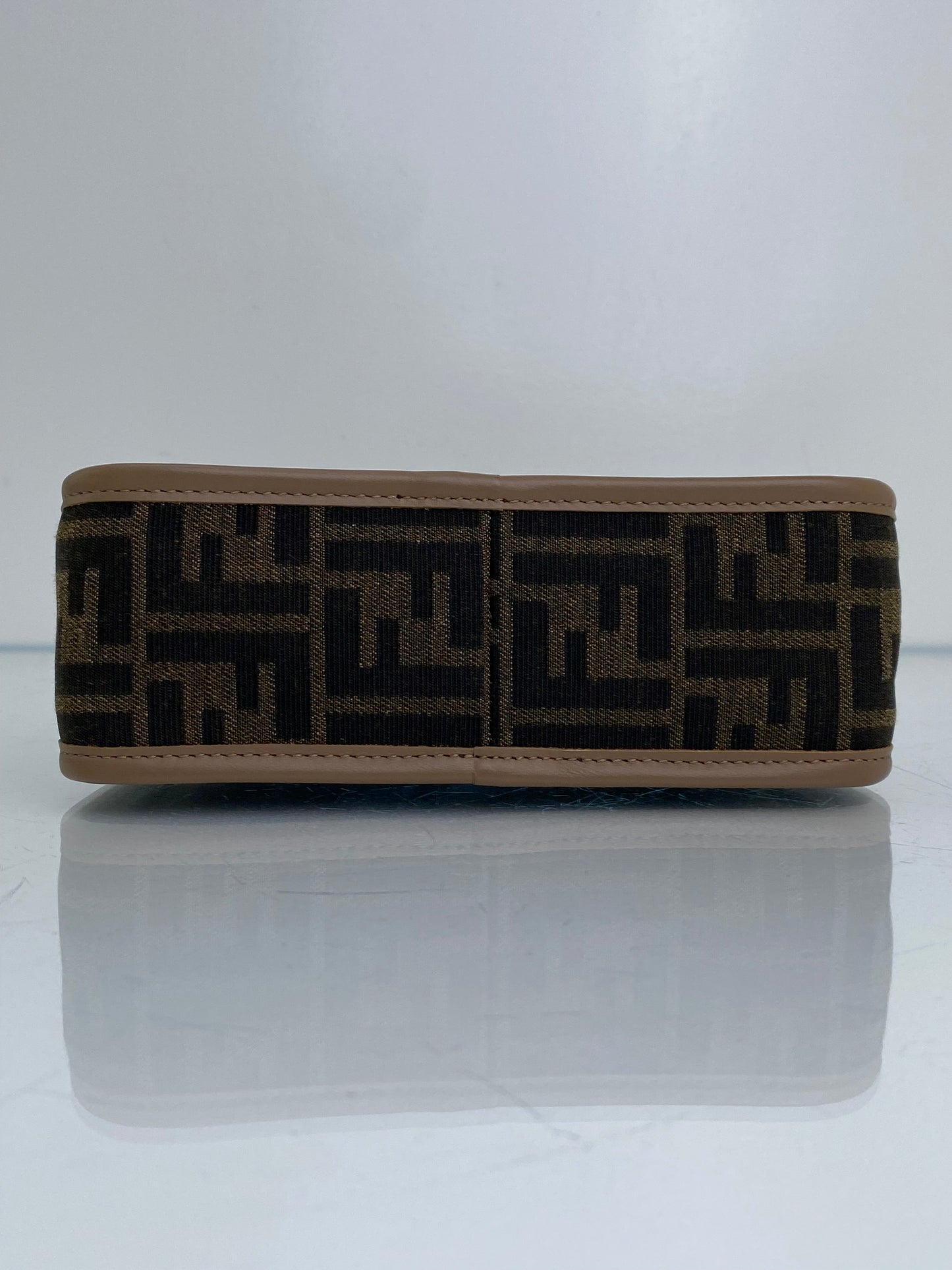 Fendi Brown FF Fendessence Mini Shoulder Bag GHW