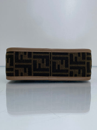 Fendi Brown FF Fendessence Mini Shoulder Bag GHW