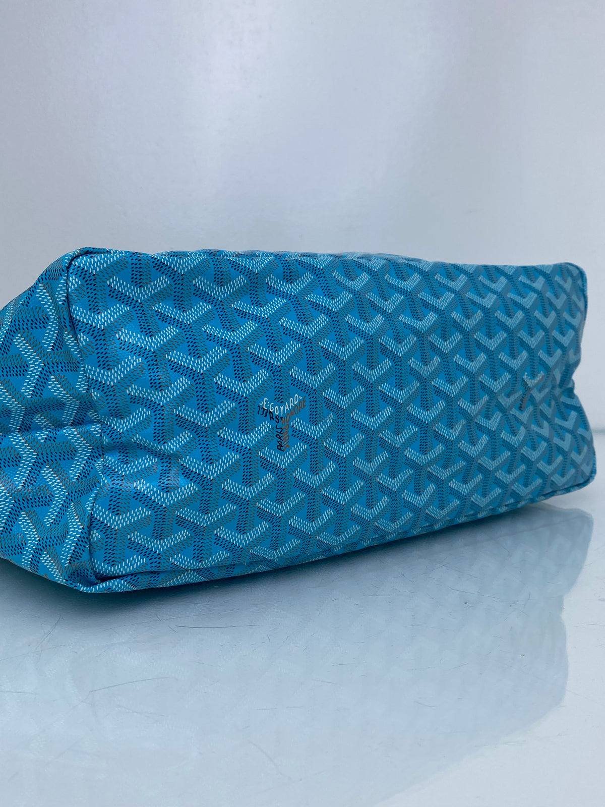 Goyard Turquoise / Pink Butterfly St. Louis PM Tote Bag