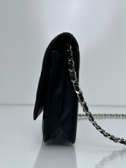 Chanel Black Quilted Cambon Wallet On Chain Bag SHW #15