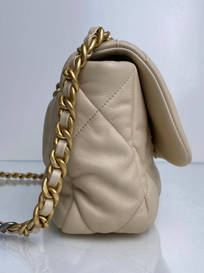 Chanel 19 Small Beige Clair Calfskin TTHW #30
