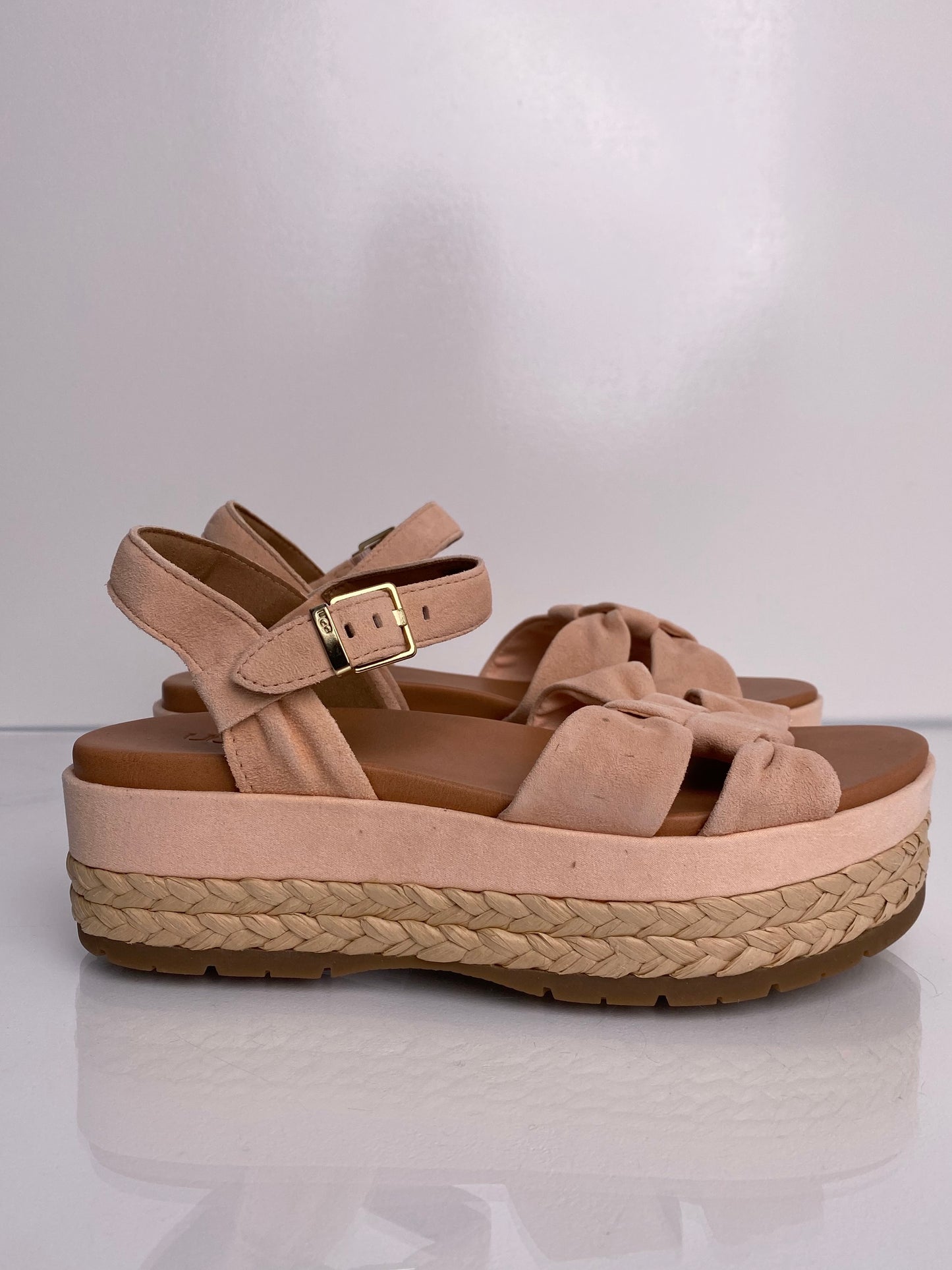 Ugg Pink Platform Sandals, 8.5