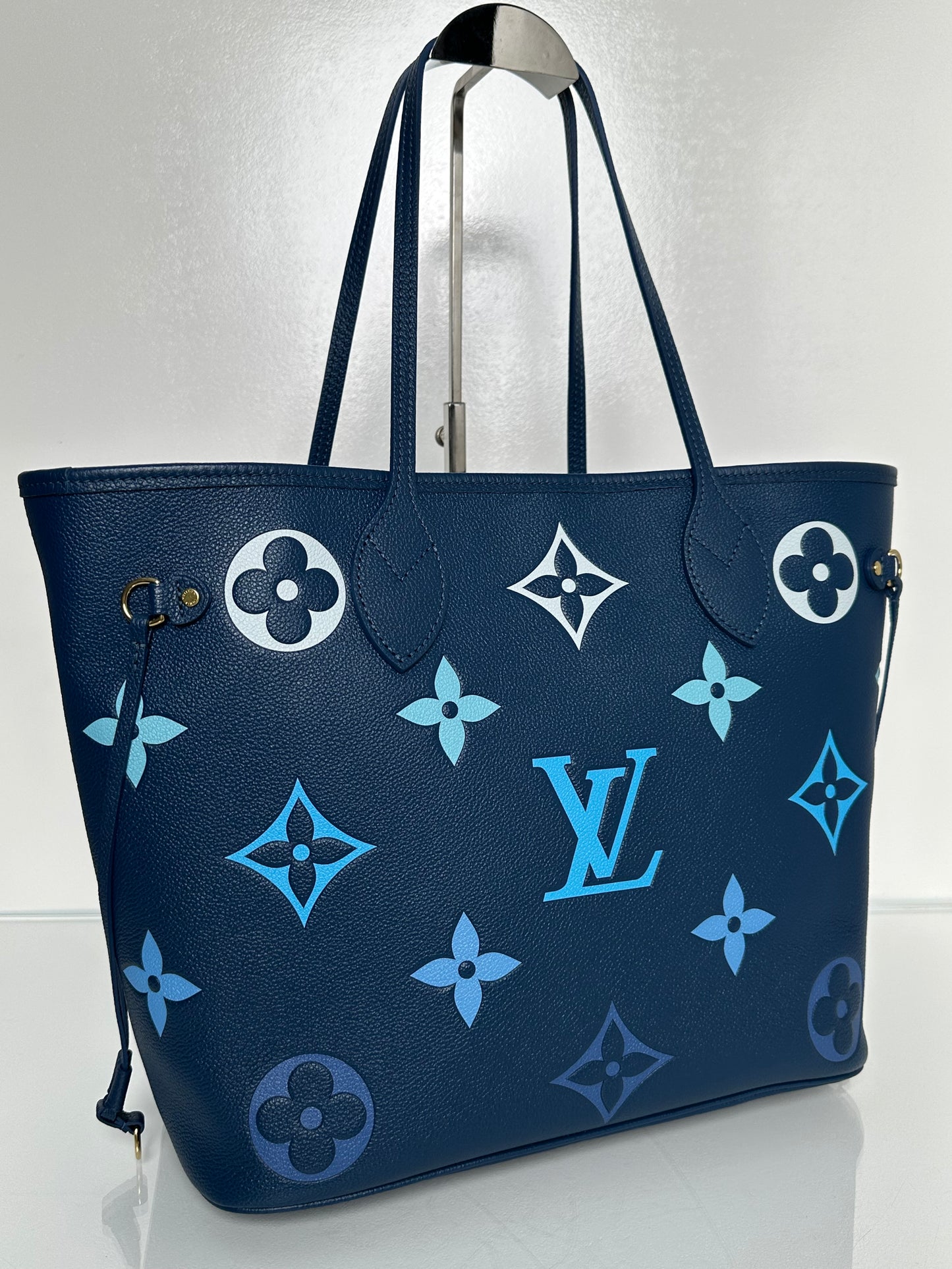 Louis Vuitton Blue Gradient Giant Monogram Escale Neverfull MM GHW