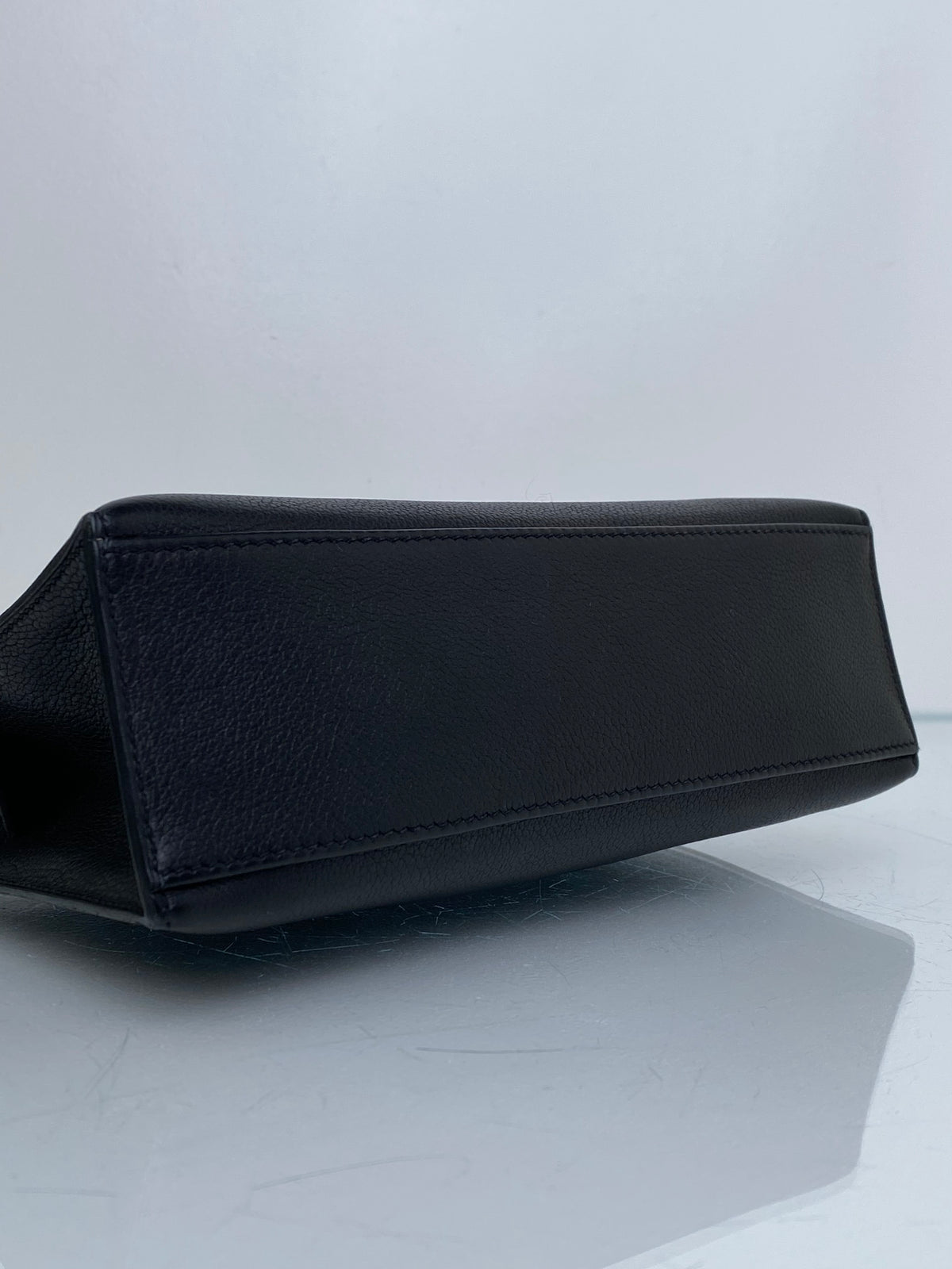 Hermes Kelly Pochette Noir Swift GHW #M