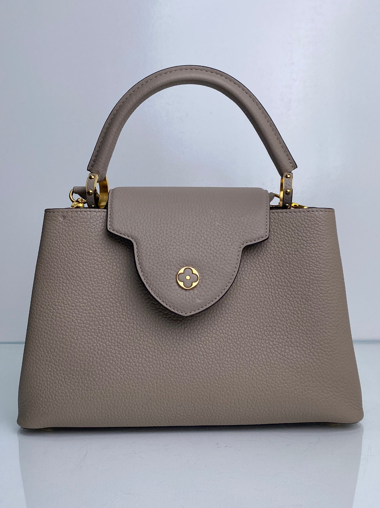 Louis Vuitton Galet Capucines Bag MM w/ Strap GHW