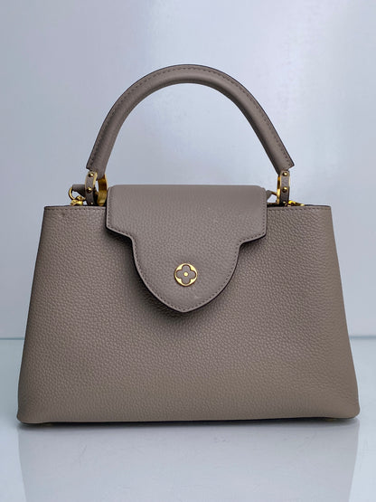 Louis Vuitton Galet Capucines Bag MM w/ Strap GHW