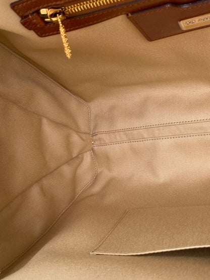 Dolce & Gabbana Tan & Brown DG Amore Wicker Handbag GHW
