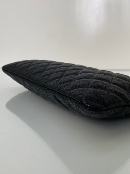 Chanel Black Boy Large O Pouch Bag GHW