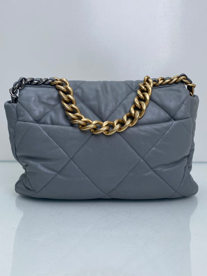 Chanel 19 Large Grey Calfskin TTHW