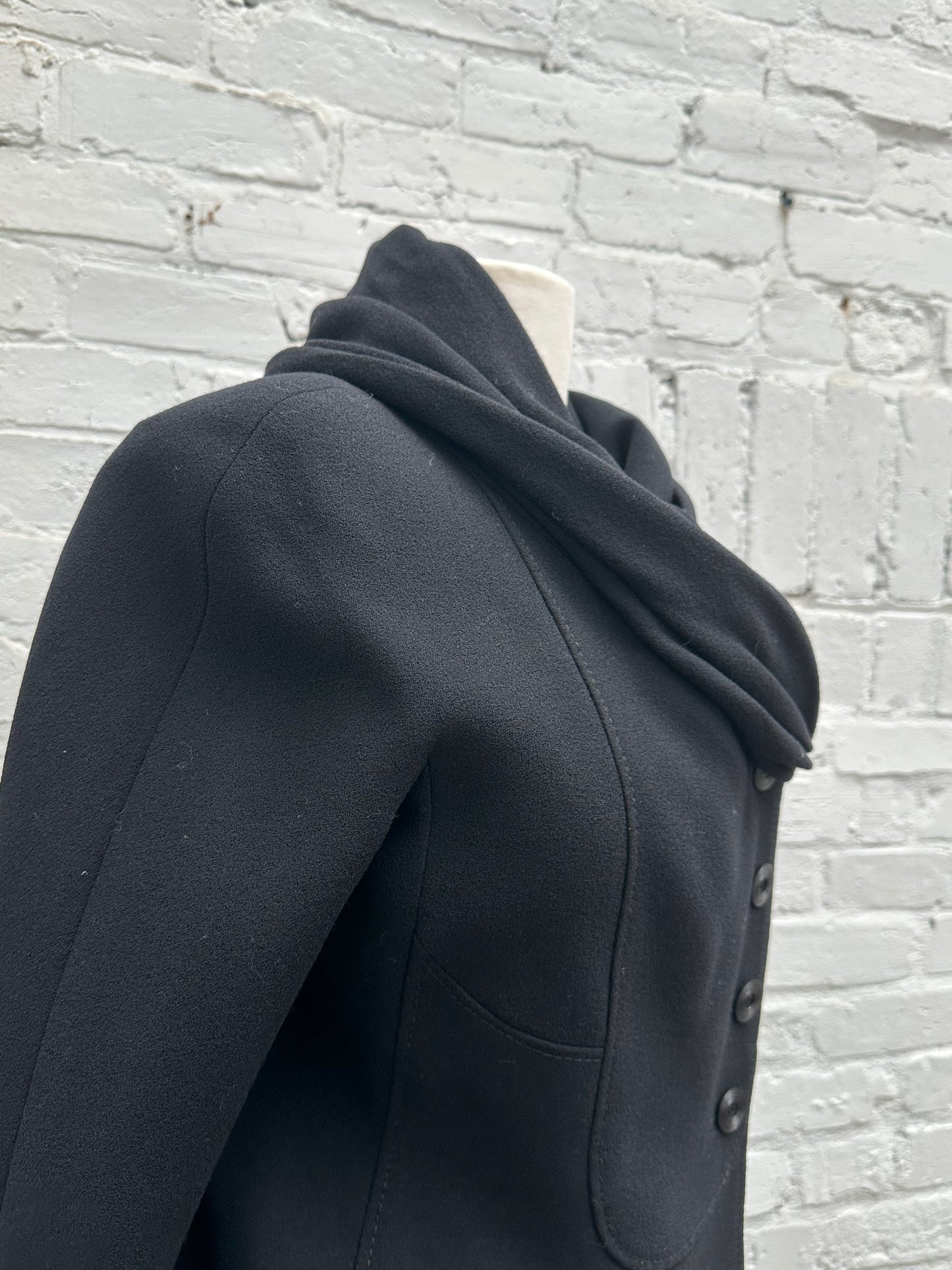 Valentino Vintage Black Jacket & Skirt Set, 10