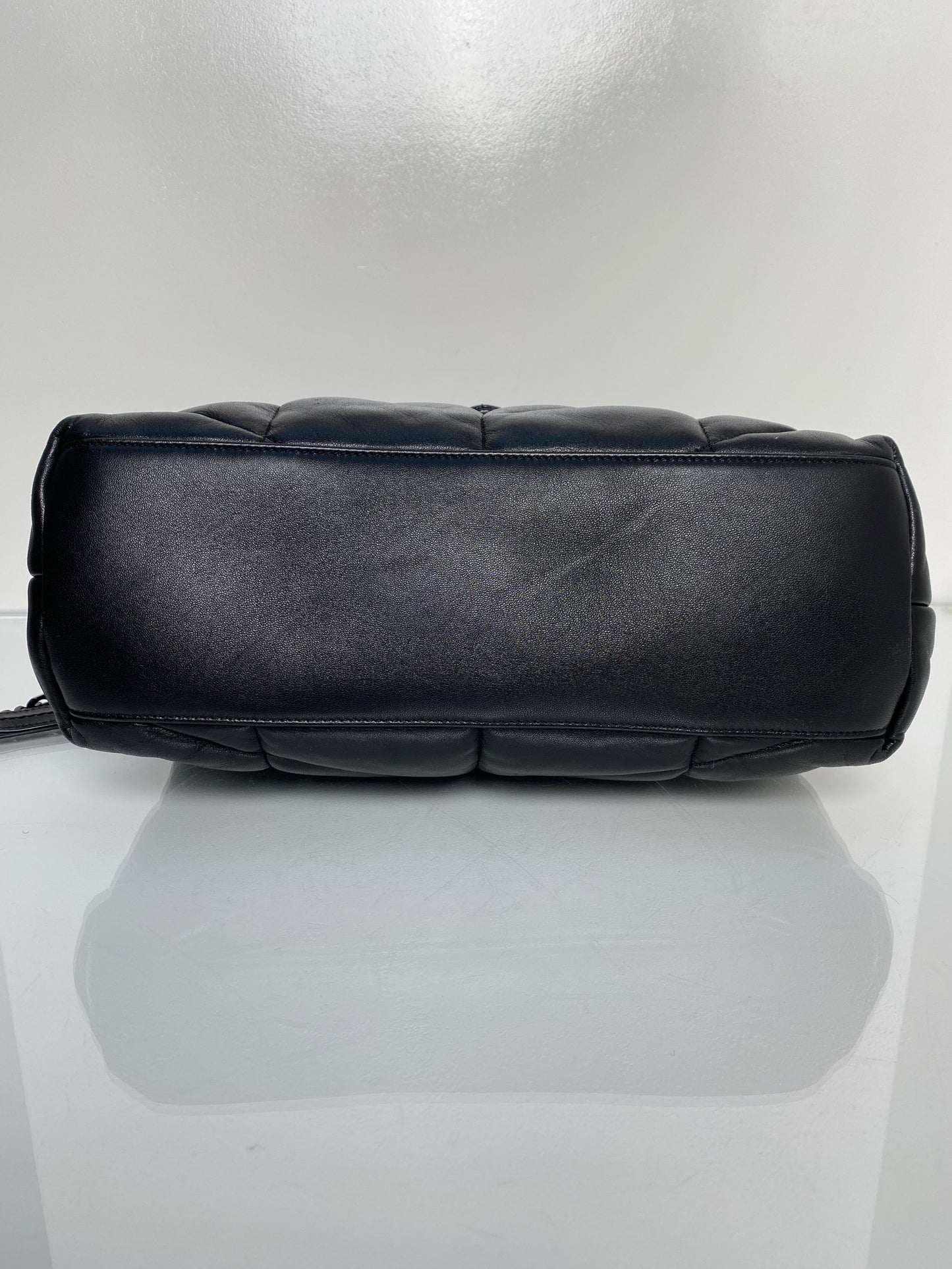 Saint Laurent Black Lou Lou Puffer Bag BHW