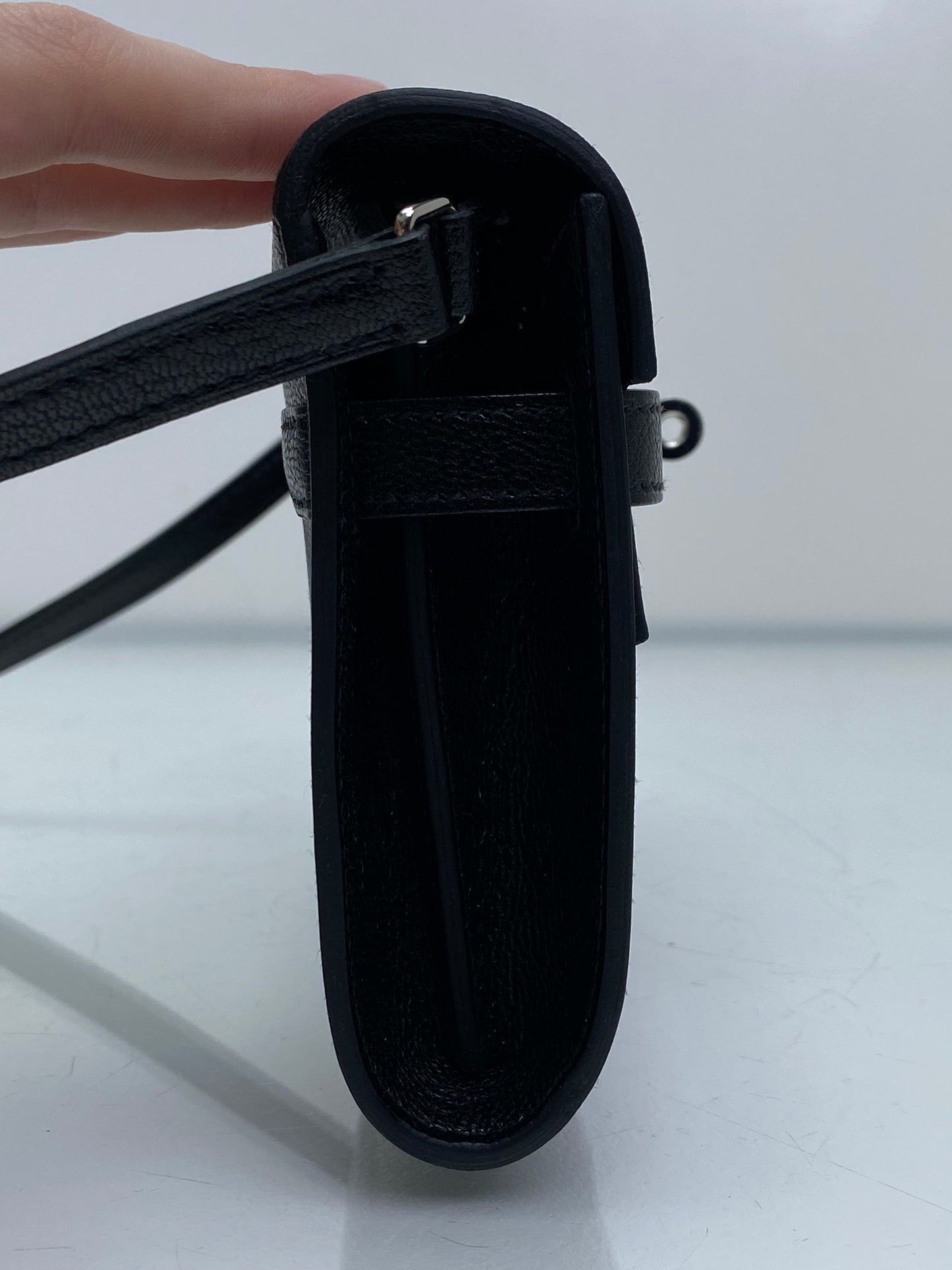 Hermes Kelly To Go Wallet Noir Chèvre PHW