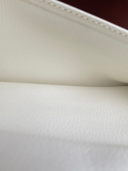 Hermes Birkin 35 Eclat Sanguine / White Clemence Clemence PHW #O