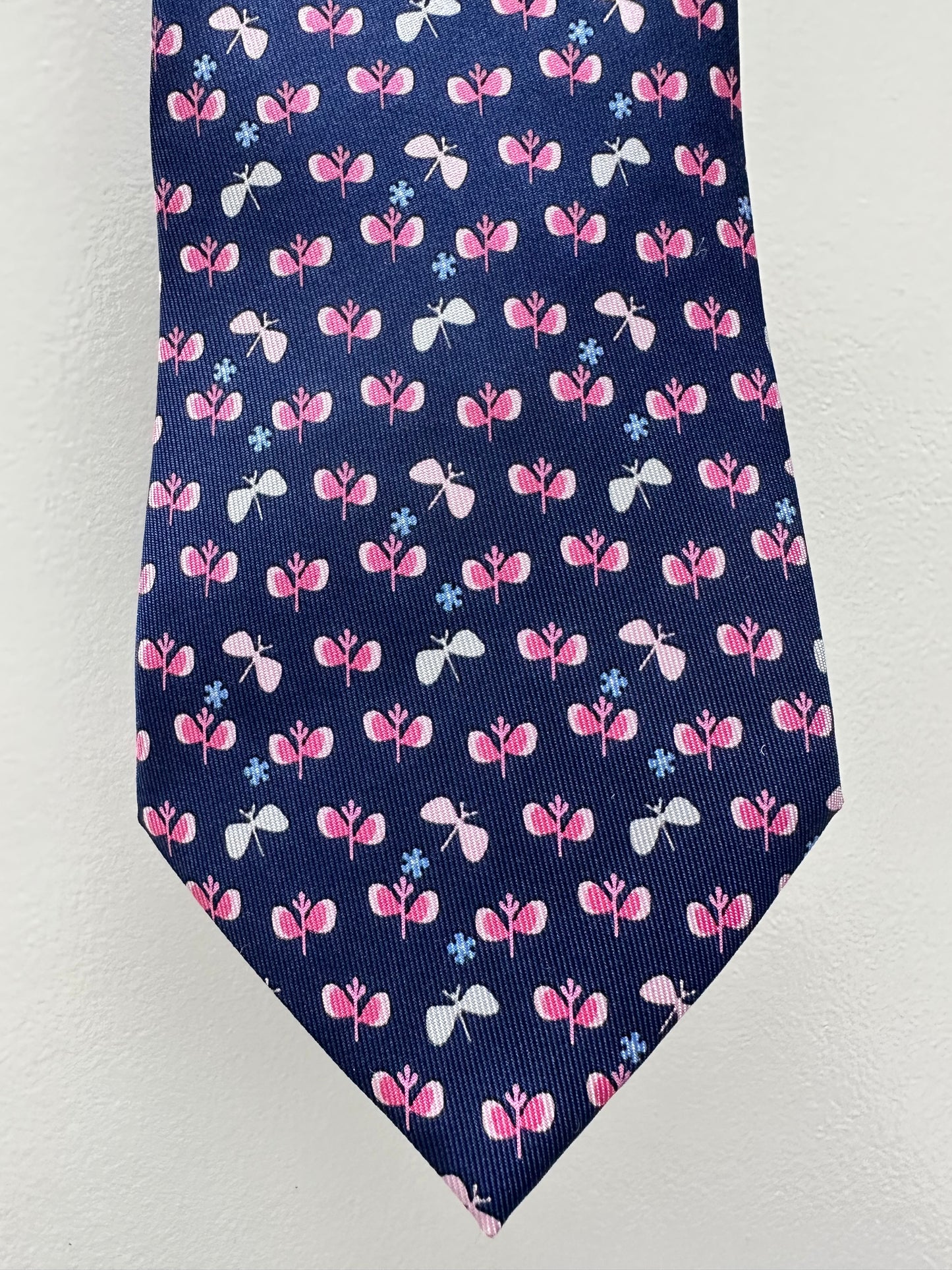 Salvatore Ferragamo Butterfly Navy Tie