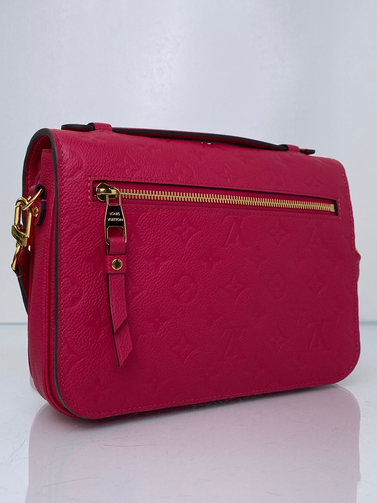 Louis Vuitton Pochette Motis Raspberry Empriente Bag GHW