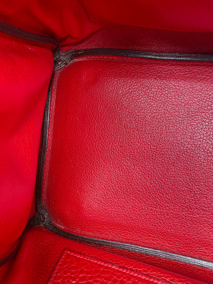 Hermes Birkin 35 Rouge Togo GHW #I