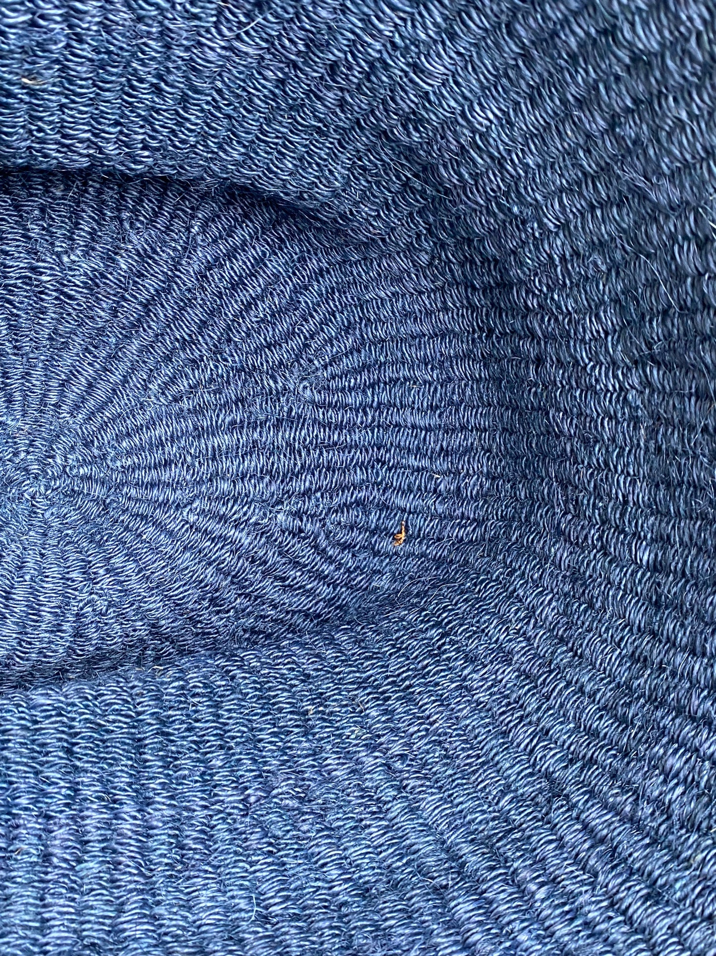 Saint Laurent Blue Panier Raffia Tote Bag GHW