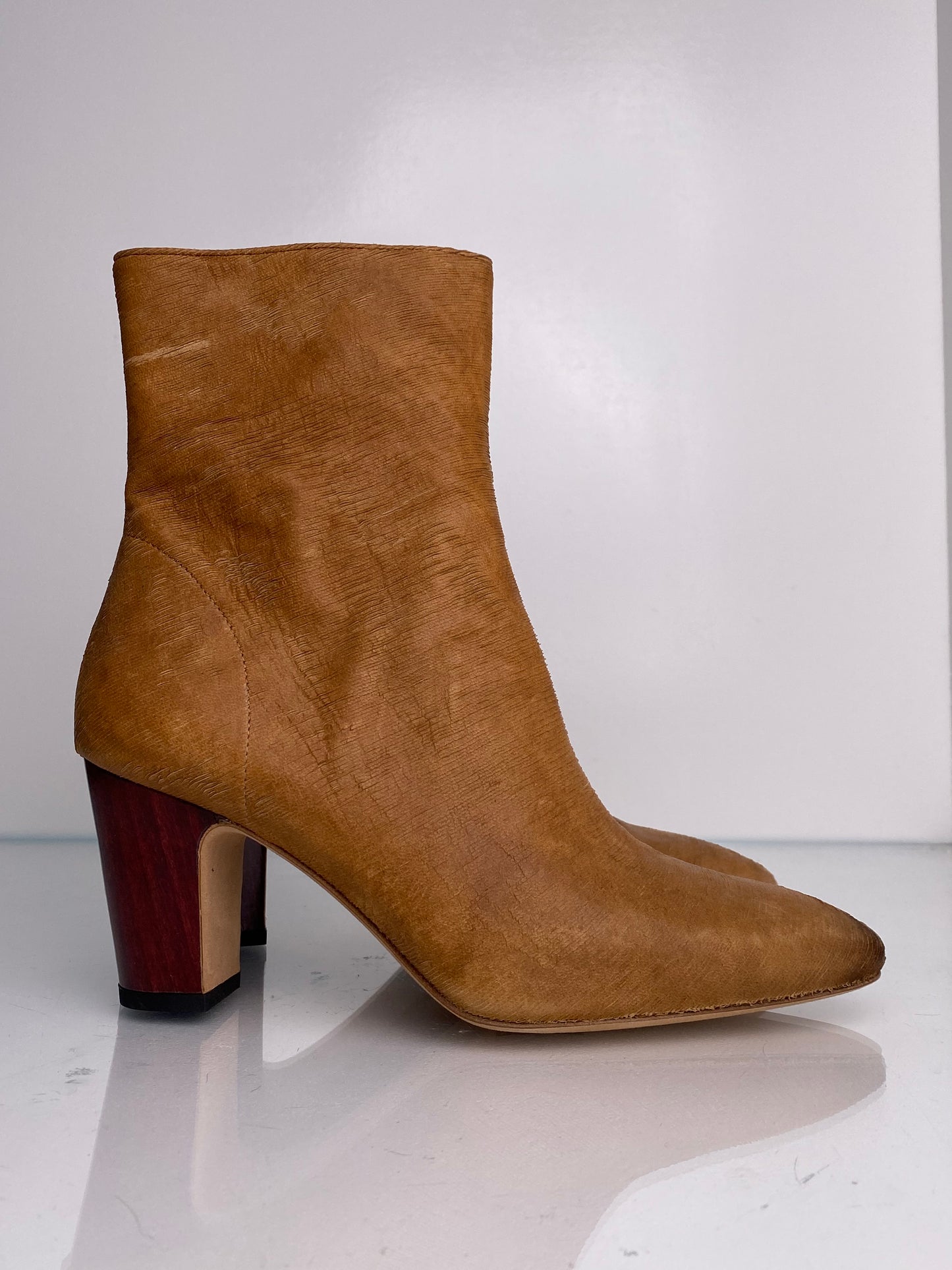 IRO Brown Suede & Wood Boots, 39