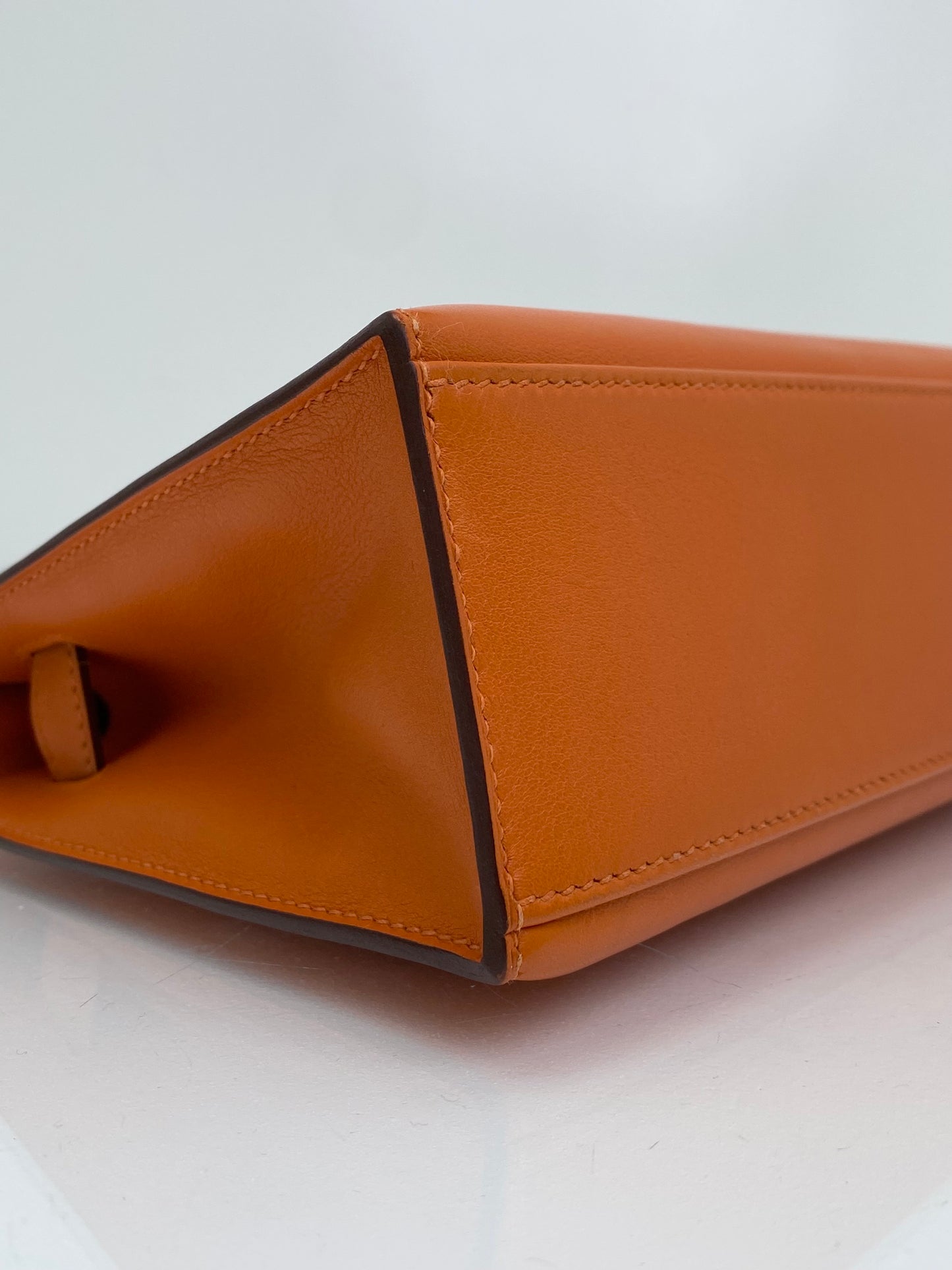 Hermes Kelly Pochette Orange Swift GHW #N