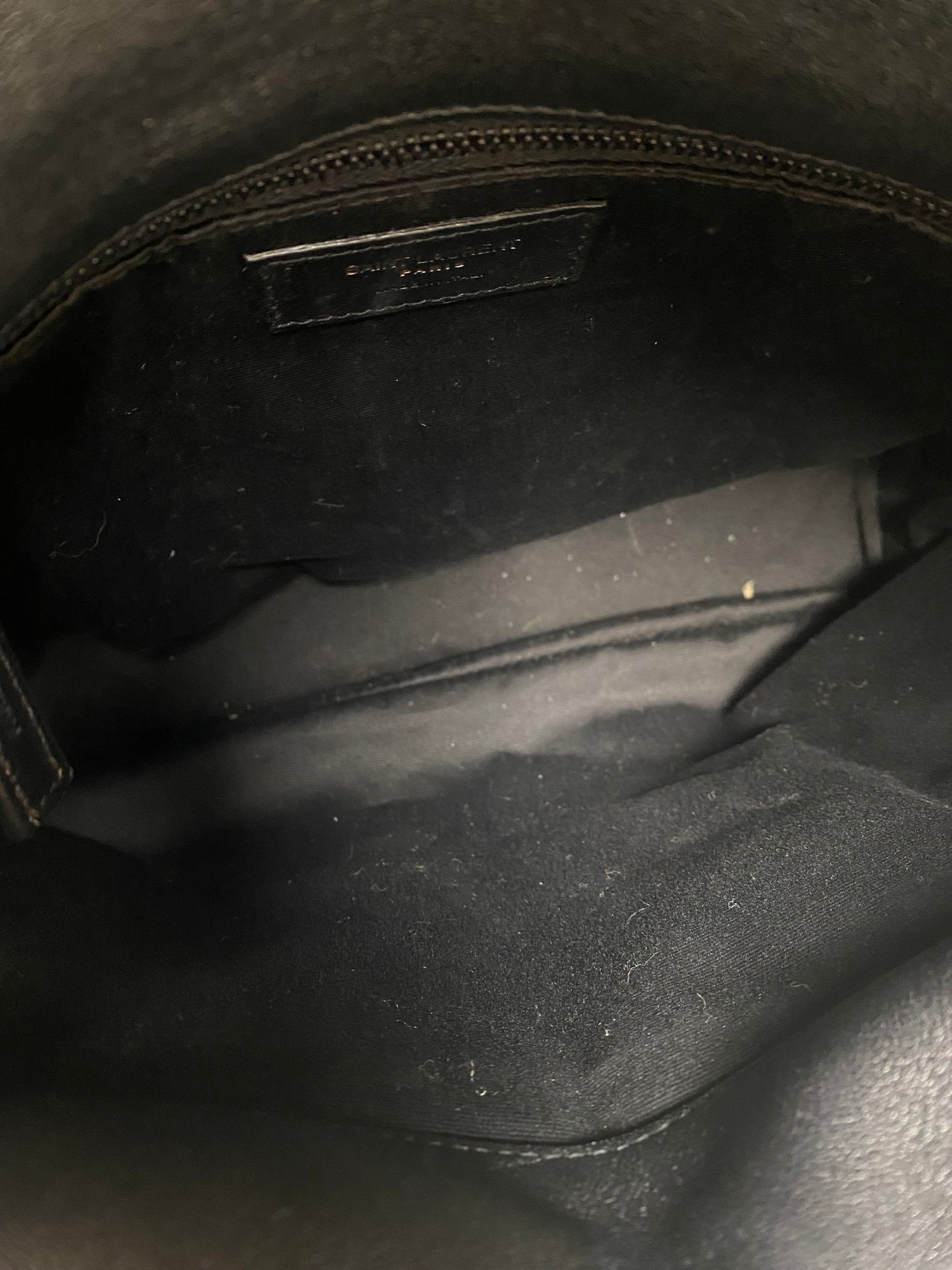 Saint Laurent Black Lou Lou Puffer Bag BHW