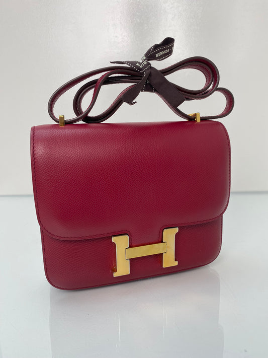 Hermes Christine Bordeaux Cornelian Togo PHW