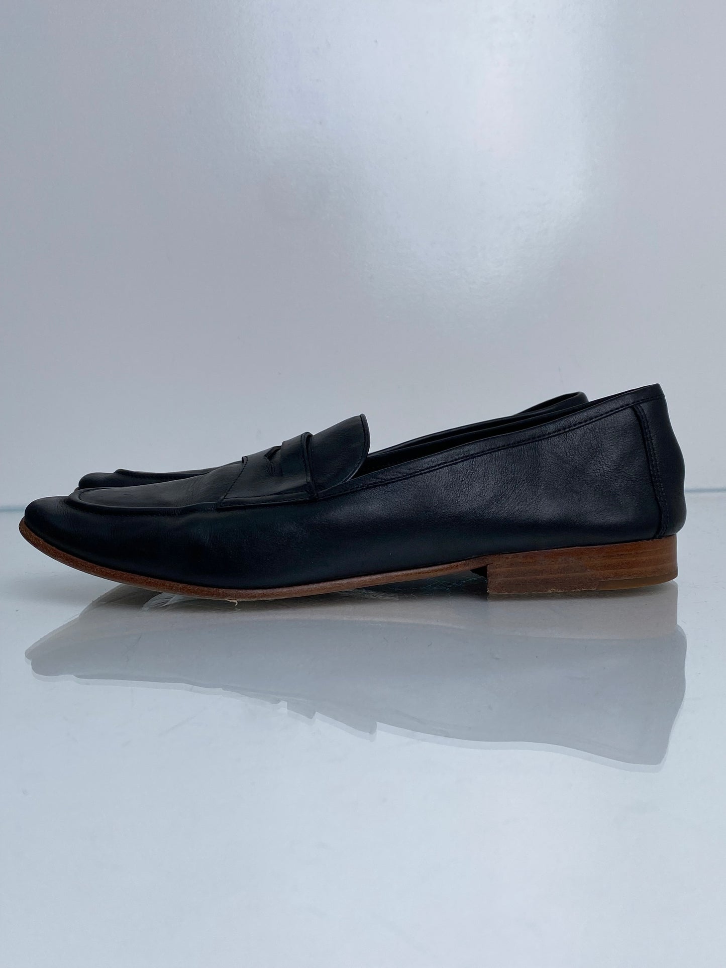 Polo Ralph Lauren Black Leather Loafers, 10