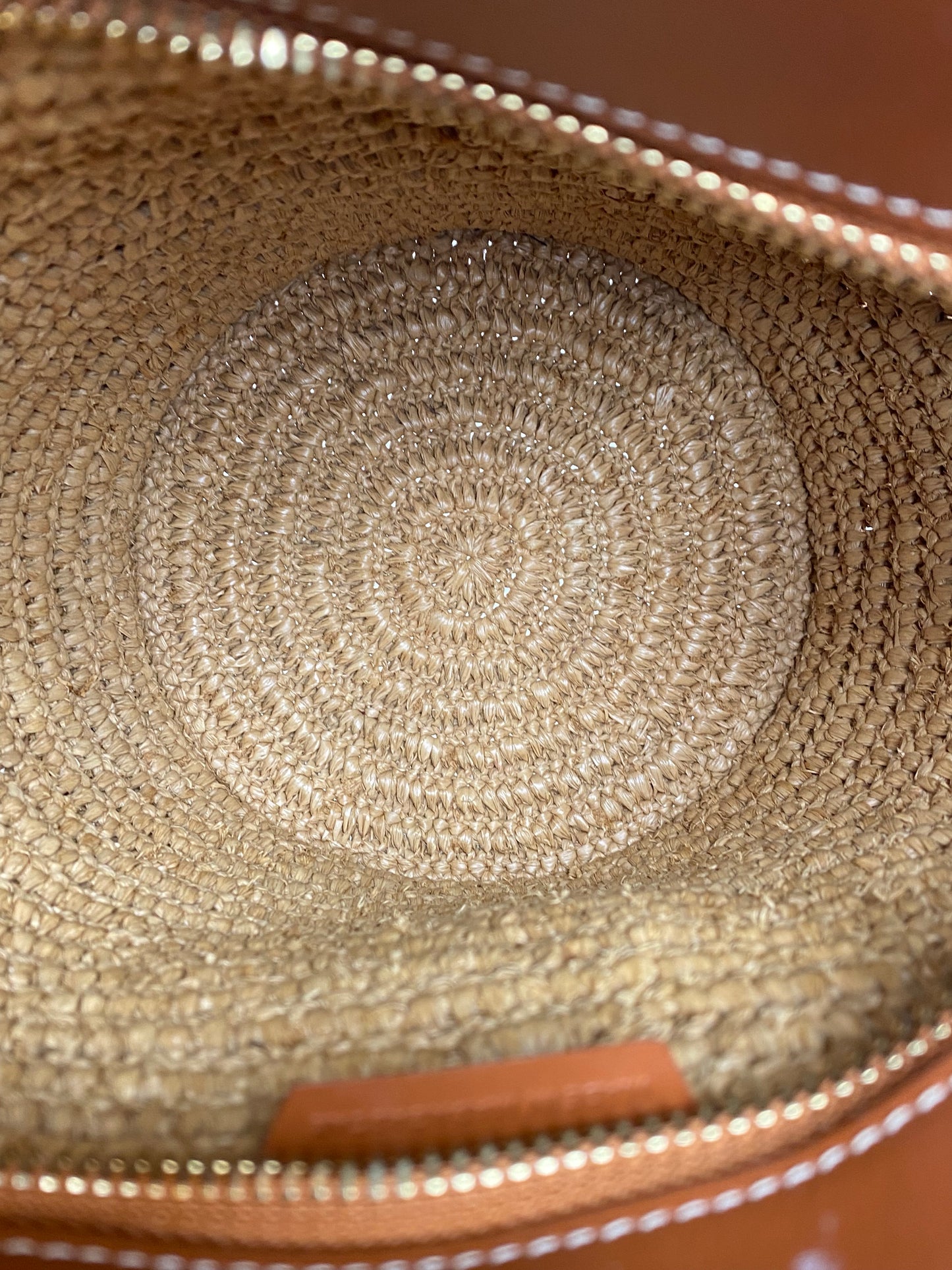Celine Crecy Raffia Bucket Bag