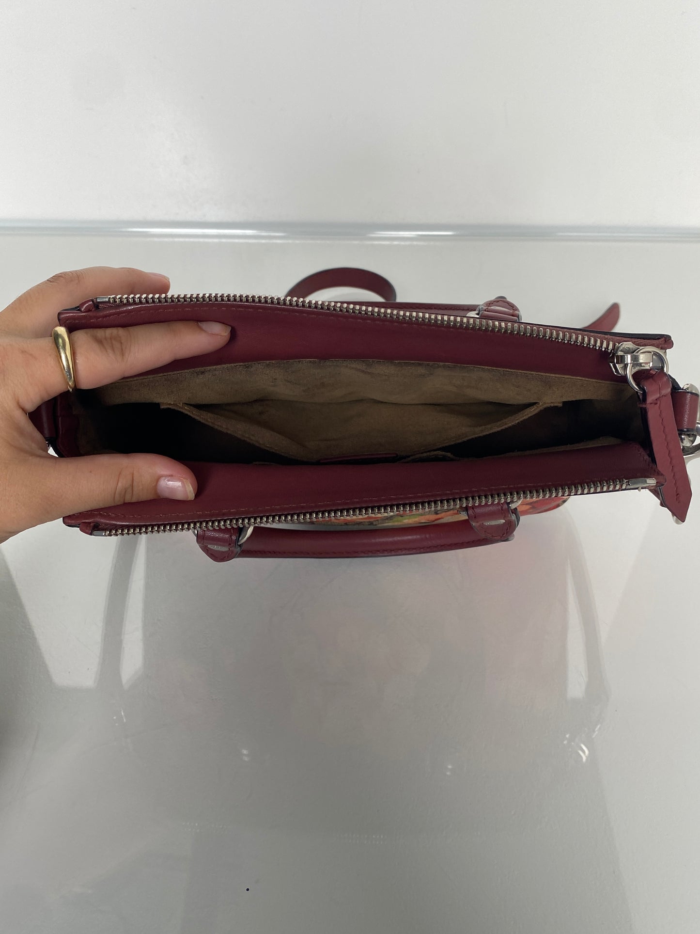Gucci Blooms Mini Crossbody Tote Bag Pink GHW