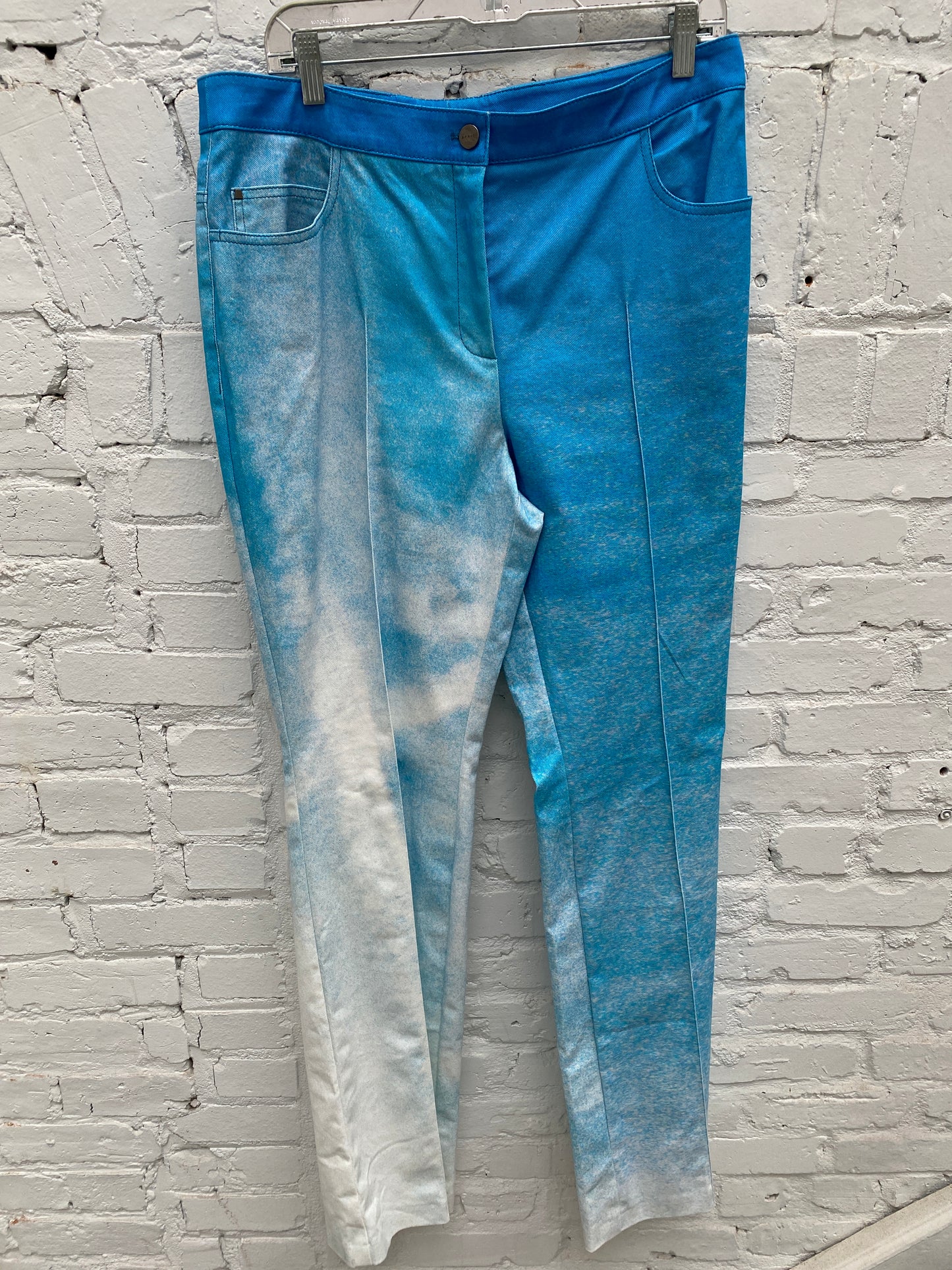 Akris Blue and White Jeans, 12