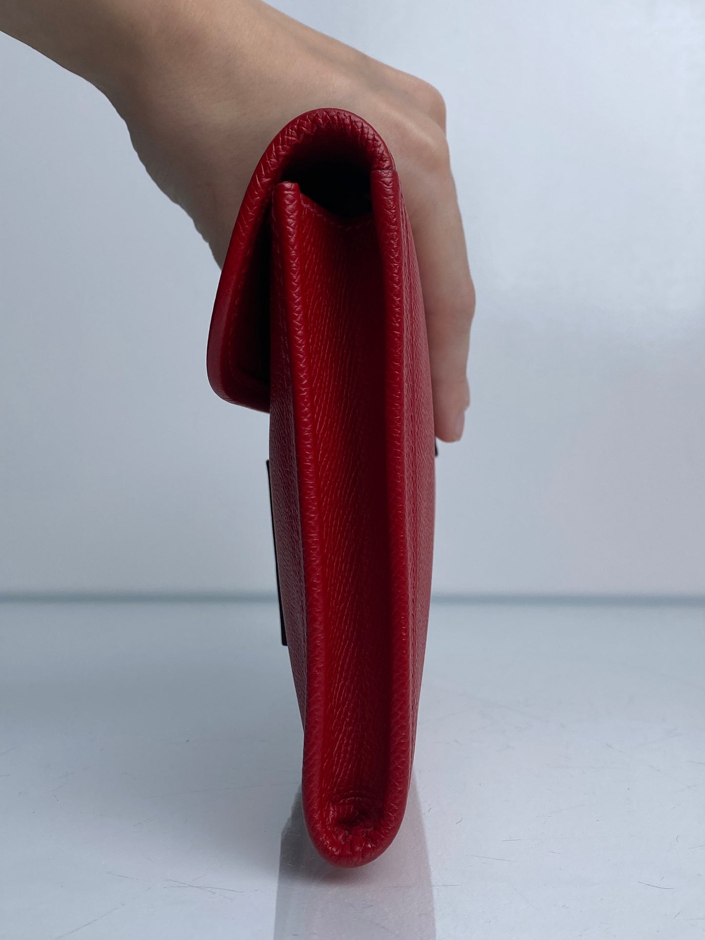 Hermes Jige 25 Rouge Casaque Epsom