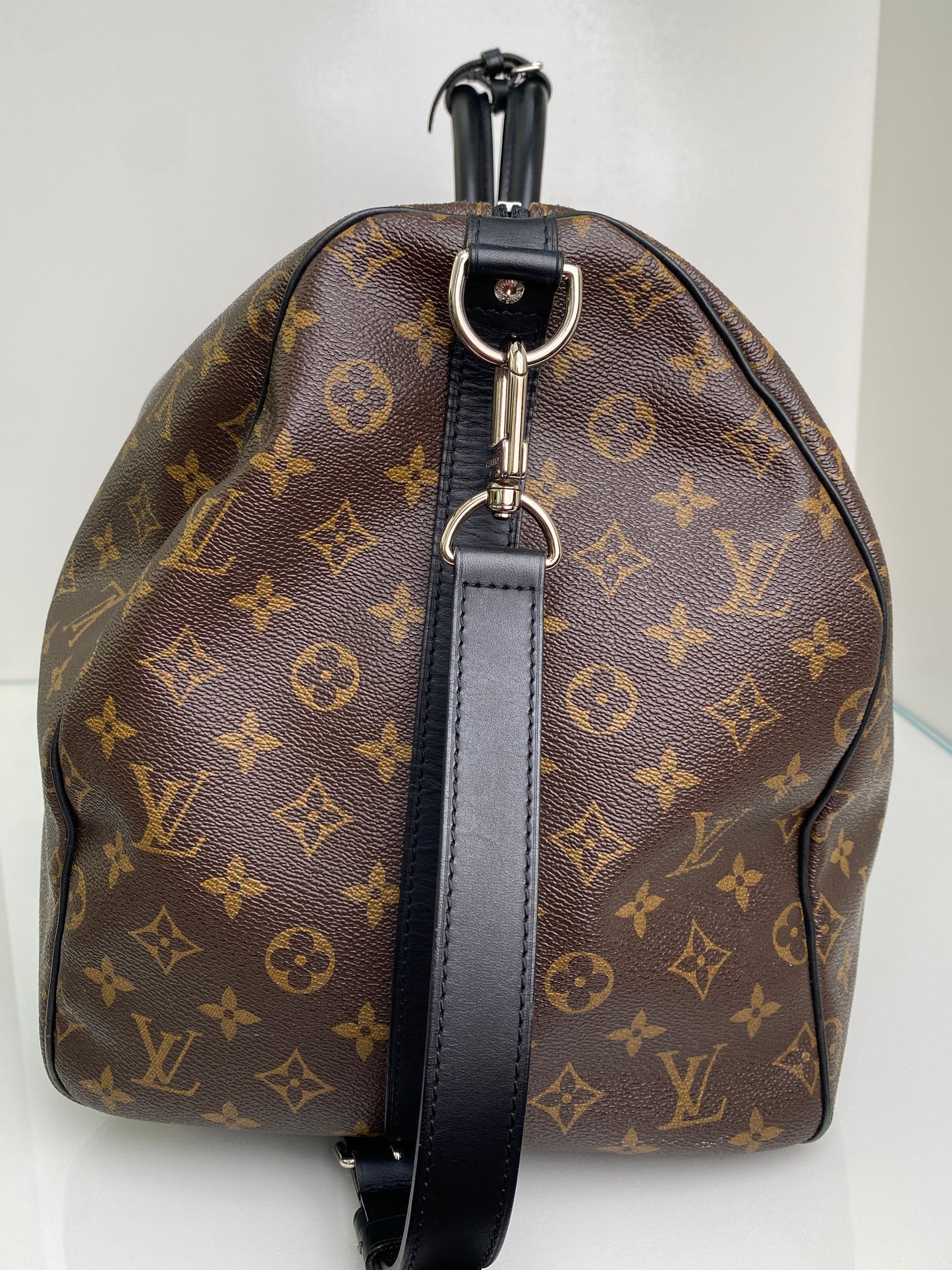 Louis Vuitton Keepall Bandouliere  Monogram Macassar 55 SHW