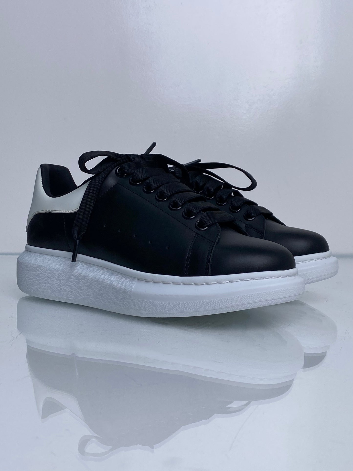 Alexander McQueen Black Oversized Sneakers, 39
