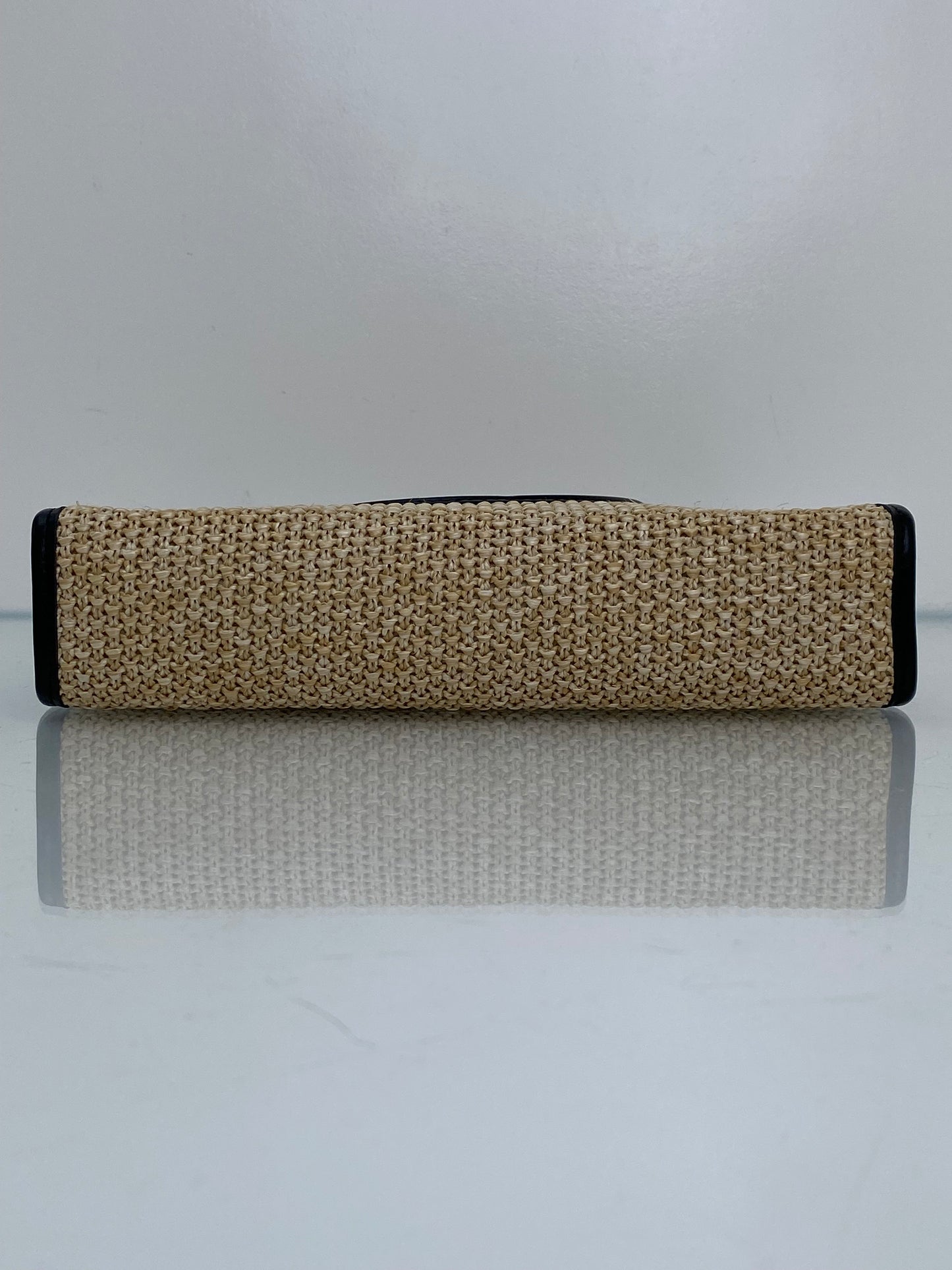 Louis Vuitton Tan & Black Raffia Toiletry Pouch On Chain GHW