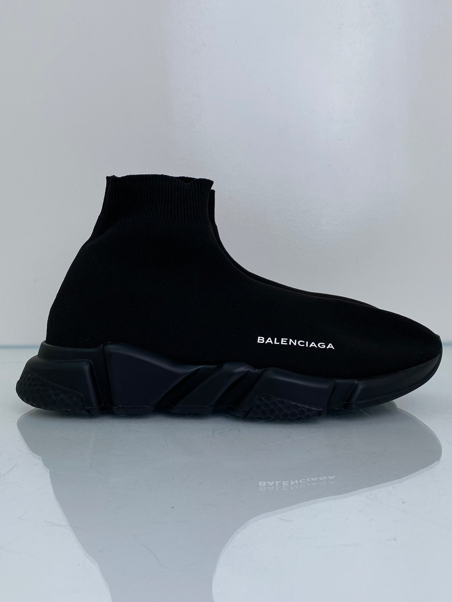 Balenciaga Men’s Black Speed 2.0 Sneakers, 42