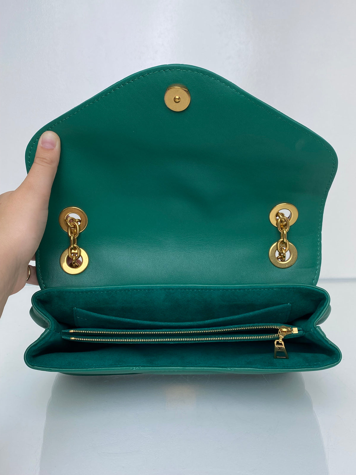 Louis Vuitton Green New Wave Crossbody Bag GHW