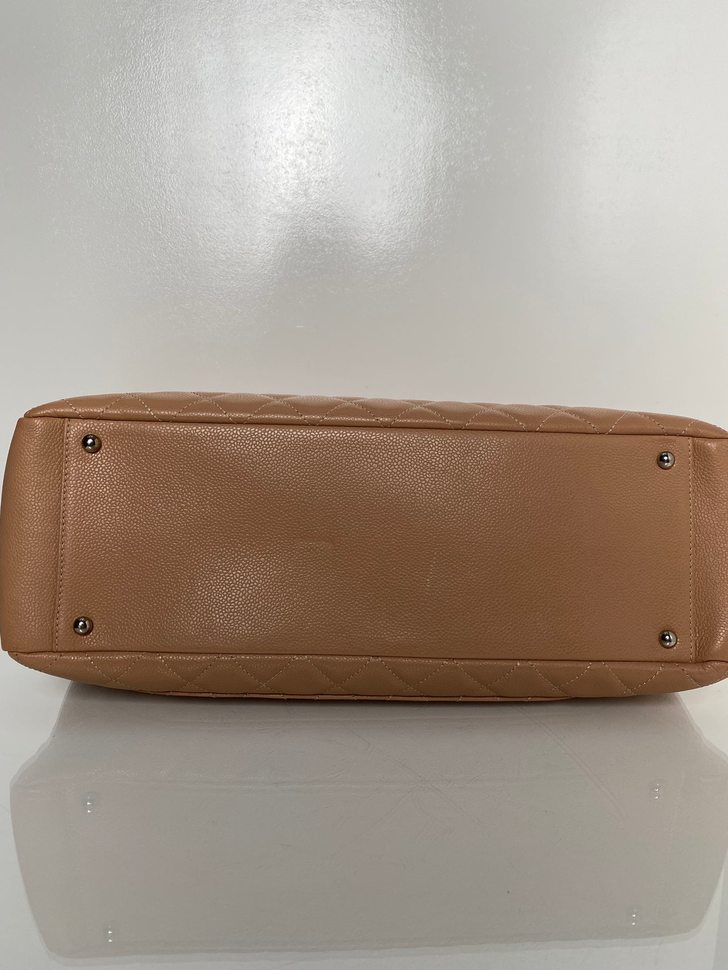 Chanel Dark Beige Caviar Quilted GST XL Bag SHW #17