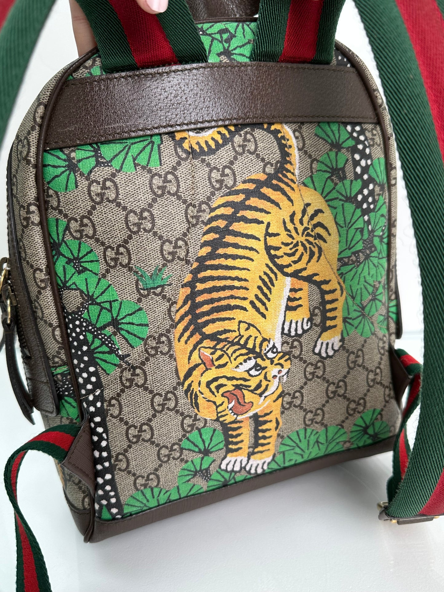 Gucci Supreme GG Bengal Backpack GHW