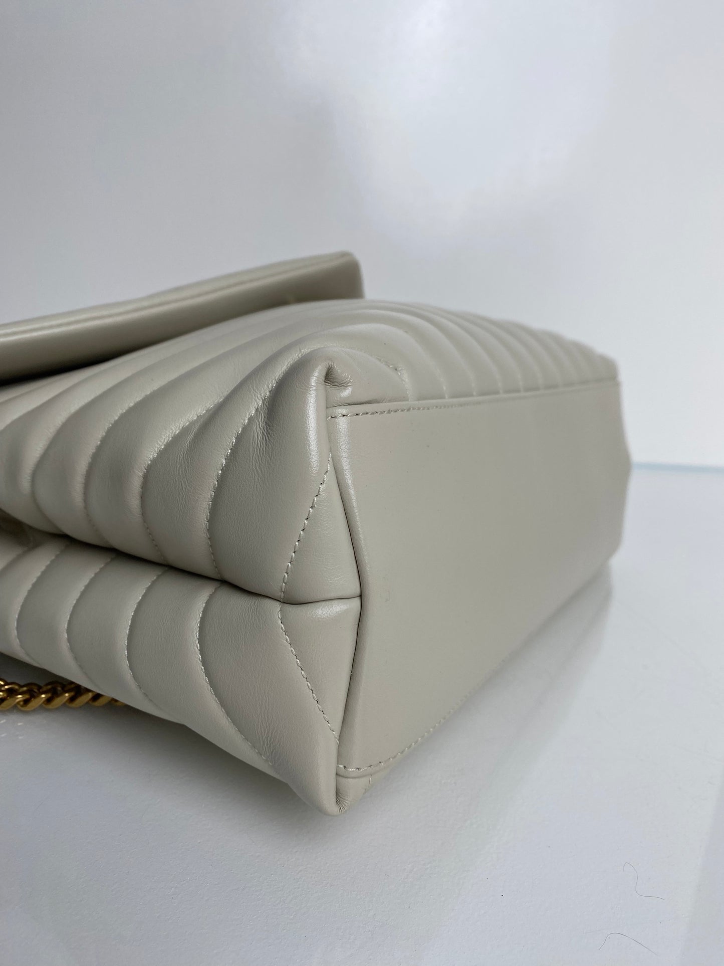 Saint Laurent Cream Lou Lou Bag GHW