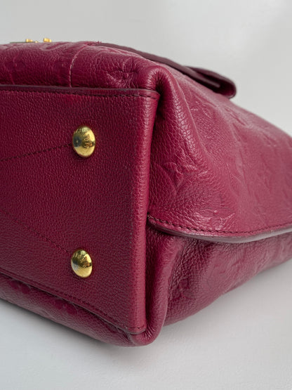 Louis Vuitton Magenta Empreinte Hobo Metis Bag GHW